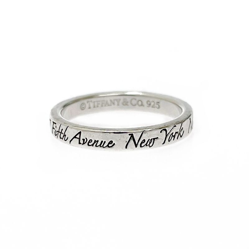 Tiffany & Co Silver Notes Narrow Ring 2.4g 925 Engraved 417972 Ring