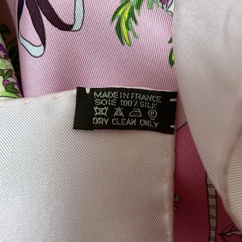 Hermes Scarf Carré 90 Light Pink Yellow Green And Multi PER Astra AD Astra