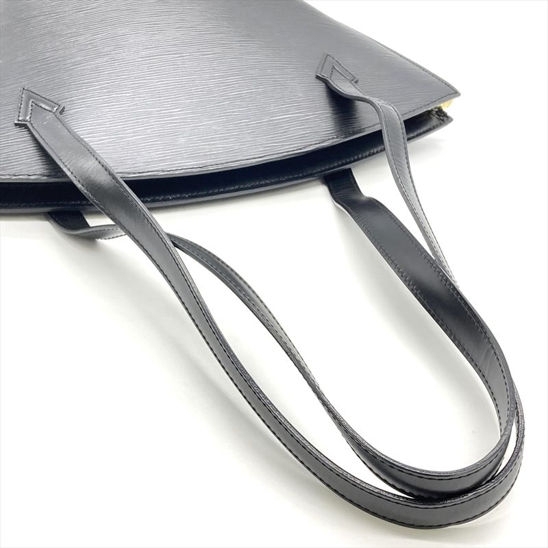 Louis Vuitton Saint Jacques Noir Black Tote Bag Epi M52262 Black Gold Hardware