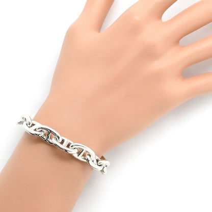Hermes Bracelet Chaine D'ancre MM Silver 925 Silver 14 Frames Star Ring Silver