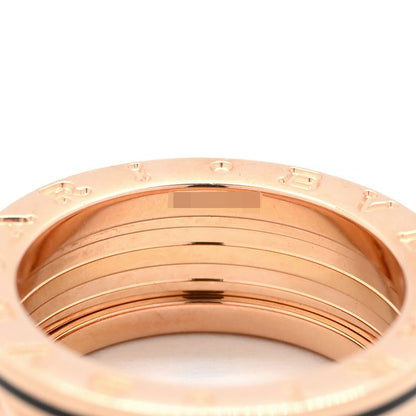 Bvlgari Bvlgari Ring B-Zero1 Lock B-Zero1 2 Band Ring 18k Pink Gold Ceramic
