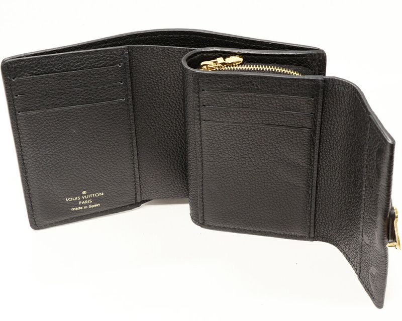 Louis Vuitton Round Zipper Bifold Wallet With Change Pocket Monogram Empreinte