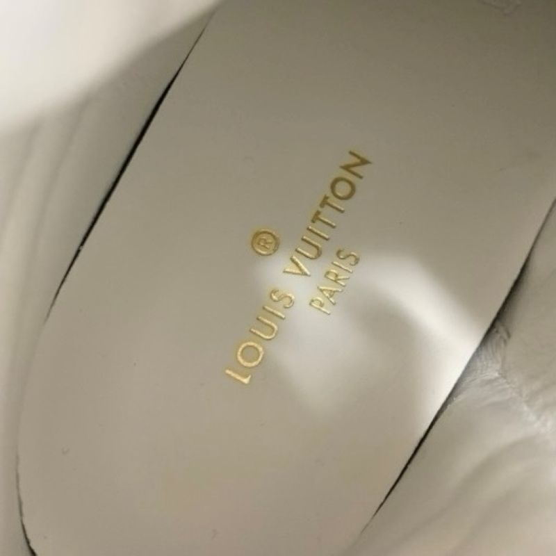 Louis Vuitton Stellar Line Sneakers Shoes Leather White Multicolor Unused Logo