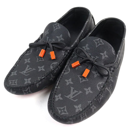 Louis Vuitton 2023 LV Driver Line Leather Embossed Moccasin Loafers With LV