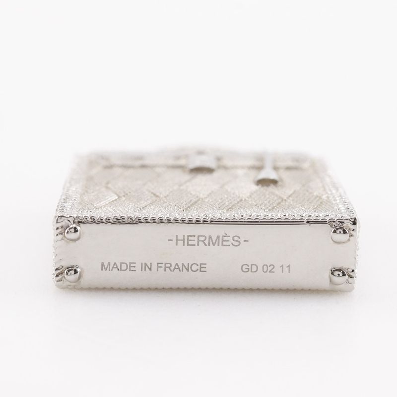 Hermes Curiosité Kelly Metal Silver Ladies 29.2g Pendant Top