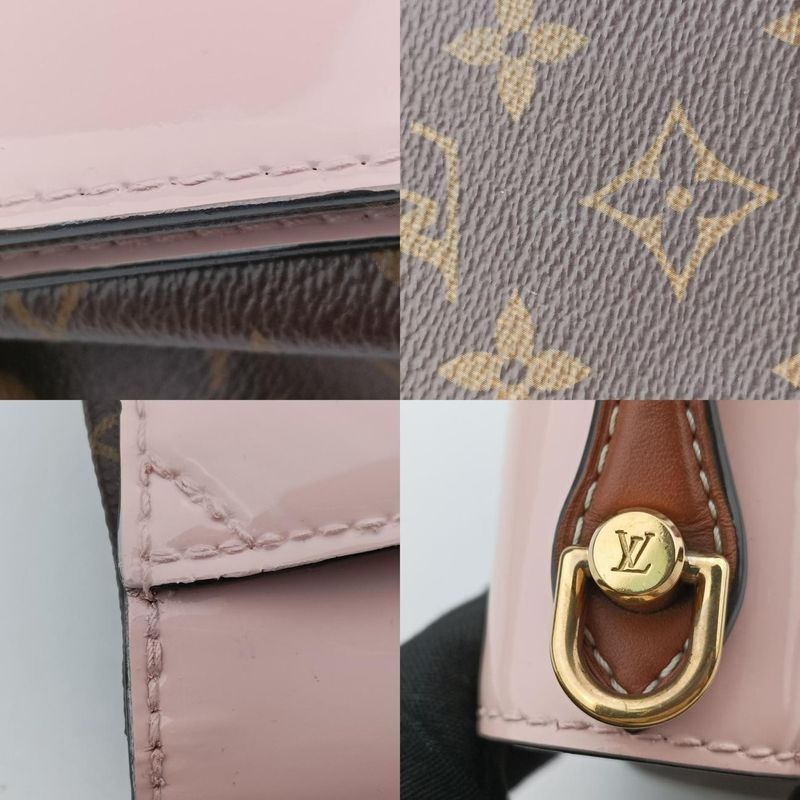 Louis Vuitton Cherry Wood BB Rose Ballerine Vernis M51952fl1129 IC Chip