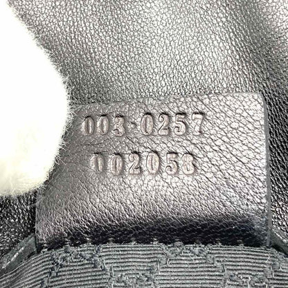 Gucci 003 0257 Bon Sac One Shoulder Body Bag With Vintage Pouch Leather Black