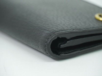 Authentic Gucci GG Marmont Long Wallet Long Wallet Leather Black 428740 Wallet