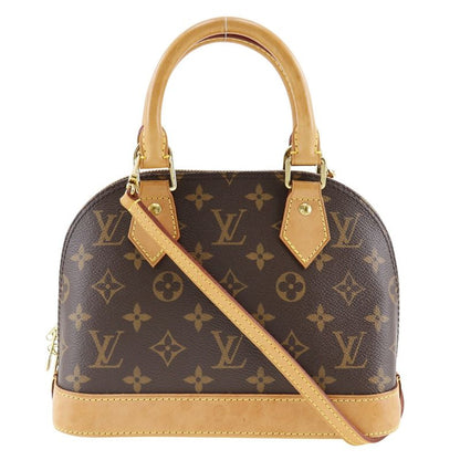 Louis Vuitton Alma BB 2WAY Shoulder M53152 Monogram Canvas Brown Sn3199 Ladies