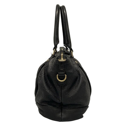Gucci Handbag Sookie Stripe Line 247902 Black Leather