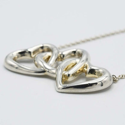 '-1 Tiffany & Co Tiffany & Co Necklace Triple Heart Silver 925 Accessories Total