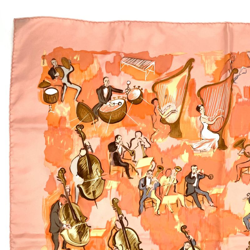 Hermes Carre 90 Silk Scarf Concerto
