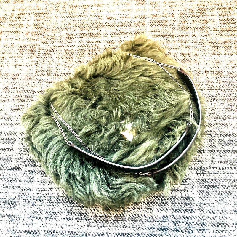 Celine Phoebe Period Fur Chain Shoulder Bag : A2112