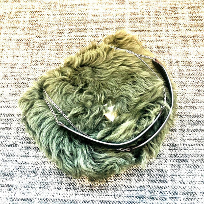 Celine Phoebe Period Fur Chain Shoulder Bag : A2112