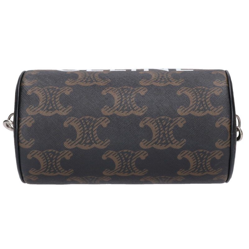Celine 110052ekk Triomphe Canvas Cylinder Shoulder Bag Men's