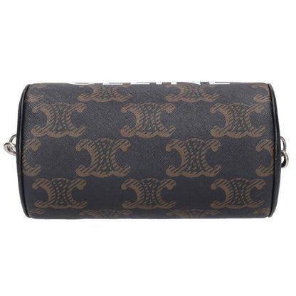 Celine 110052ekk Triomphe Canvas Cylinder Shoulder Bag Men's