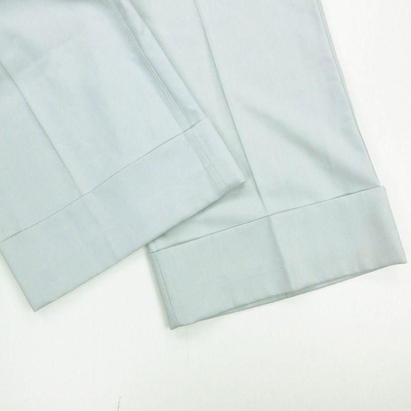 Louis Vuitton Workwear Cuff Wool Pants Rm232 Ey2 Hpp62w Men's XXL Light Blue