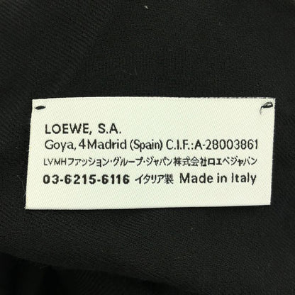 Loewe Flower Print Large Shawl Beige Black