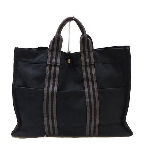 Hermes Fourre Tout Tote MM Black And Gray