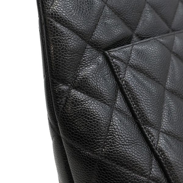 Chanel Tote Bag Revival Tote Caviar Skin Black Gunmetal Hardware Black Coco