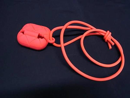 Bottega Veneta Intrecciato Rubber Airpods Case Airpods Case In Orange