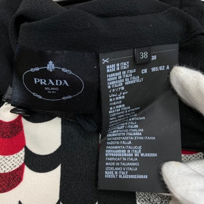 Prada Skirt Bottoms Knee-length Skirt Total Pattern Rayon Multicolor [size 38]