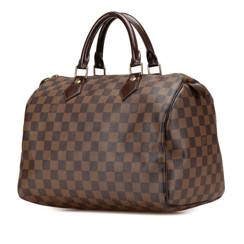 Louis Vuitton Damier Speedy 30 N41183 Brown PVC Leather Women Louis Vuitton