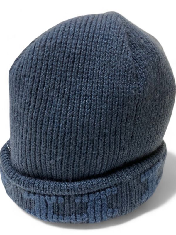 Hermes 19091899024330 H Logo Cashmere Knit Cap Men's Navy ME
