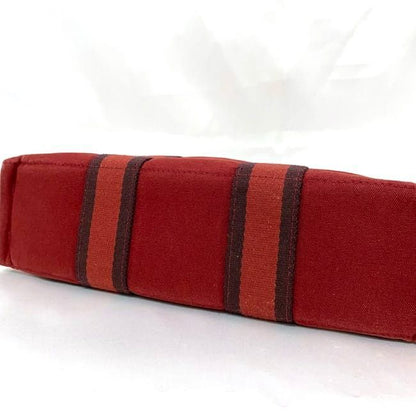 Hermes Handbag Fourre Tout PM Ec21452 Red Excellent Condition