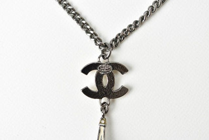 Chanel Necklace Pendant Chanel Accessories Coco Mark CC Eiffel Tower Pearl
