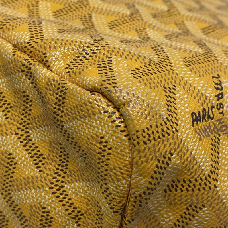 Goyard Saint Louis PM Yellow Leather Tote Bag