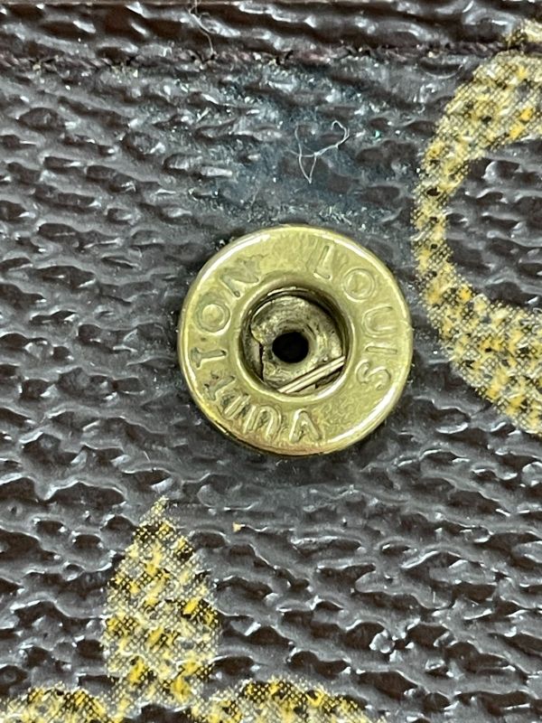 Louis Vuitton Monogram Portefeuille Accordion Long Chain Wallet M58008 Brown