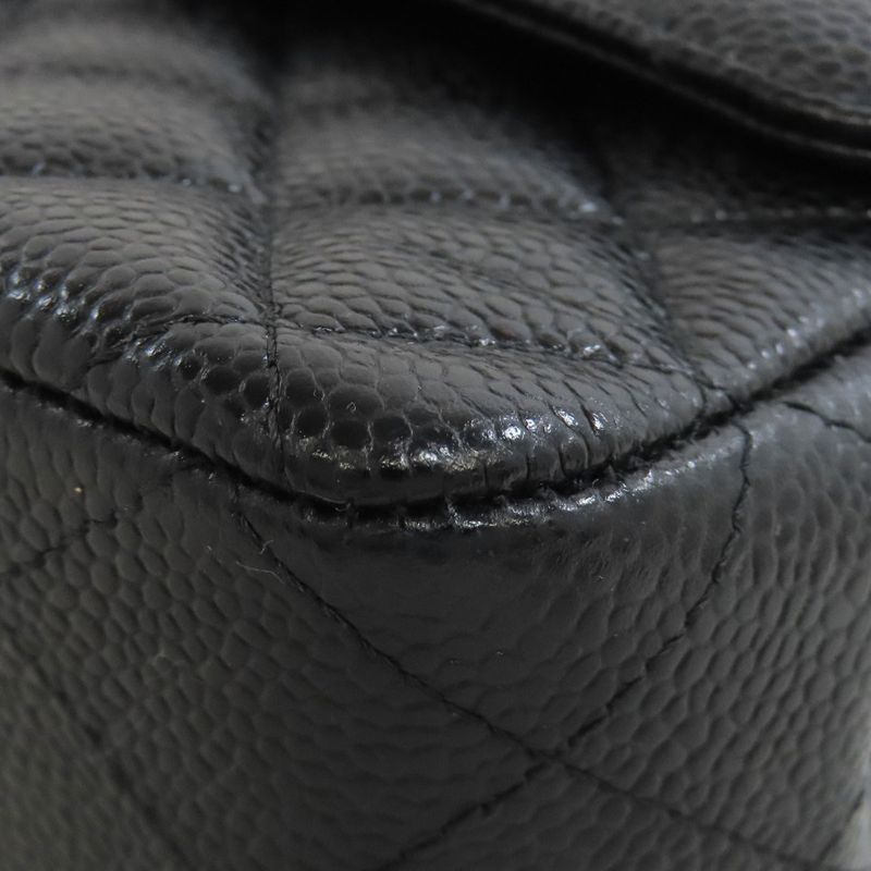 Chanel Double Flap Matelasse Gold Hardware Shoulder Bag Grained Calfskin Women