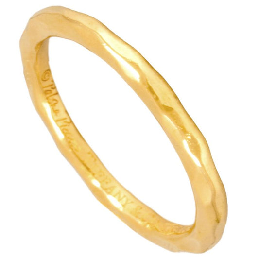 Tiffany & Co Tiffany & Co Hammered Ring Approx Size 7 18K Yellow Gold 21g Gold