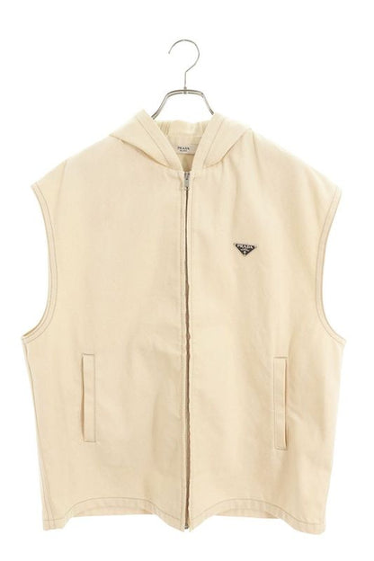 Prada Geb220 Triangle Plate Hooded Vest Men's M