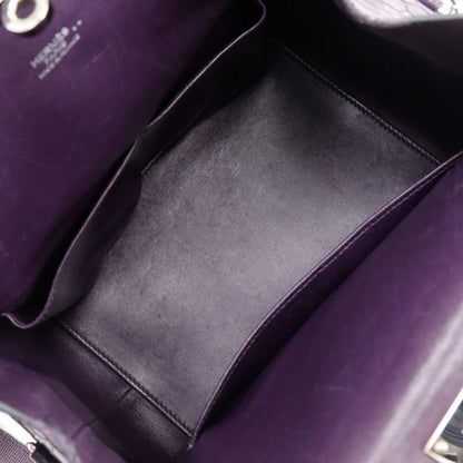 Hermes Toolbox 20 2WAY Shoulder Niloticus Amethyst Purple □O Ladies Handbag