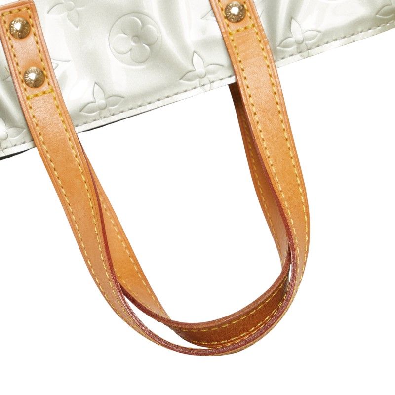 Louis Vuitton Monogram Vernis Reed PM M91145 Gris Silver Patent Leather Women