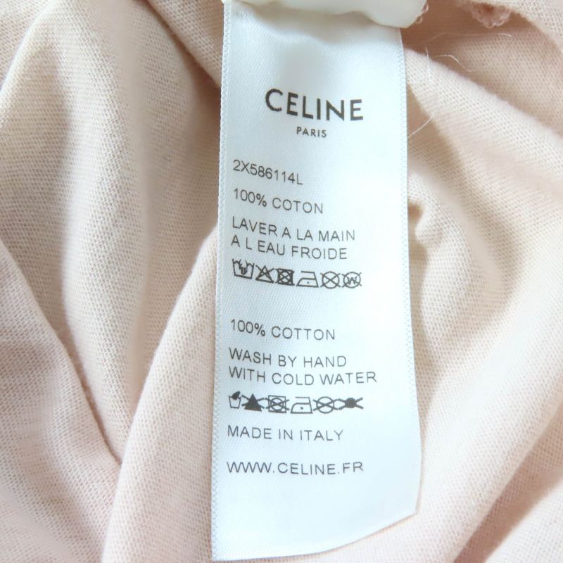 Celine 21SS 2x586114l 100% Cotton Anchor Logo Crew Neck Short Sleeve T-shirt