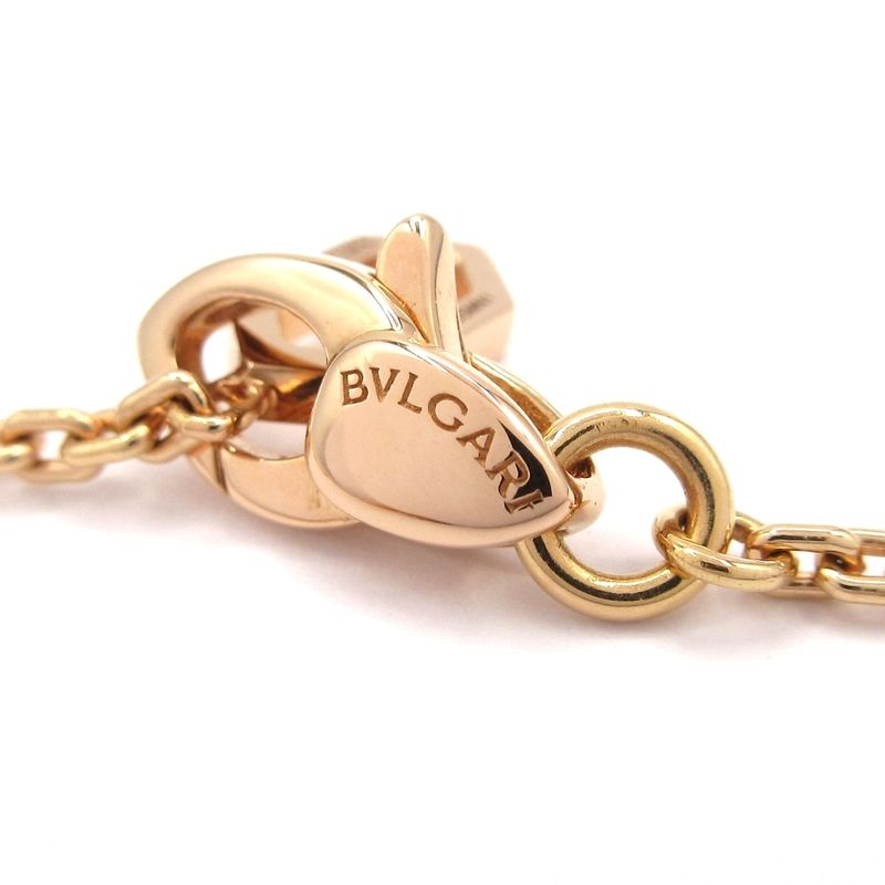 Bvlgari Necklace Serpenti 18K Pink Gold X Diamonds X Green 21P Pavé Diamonds