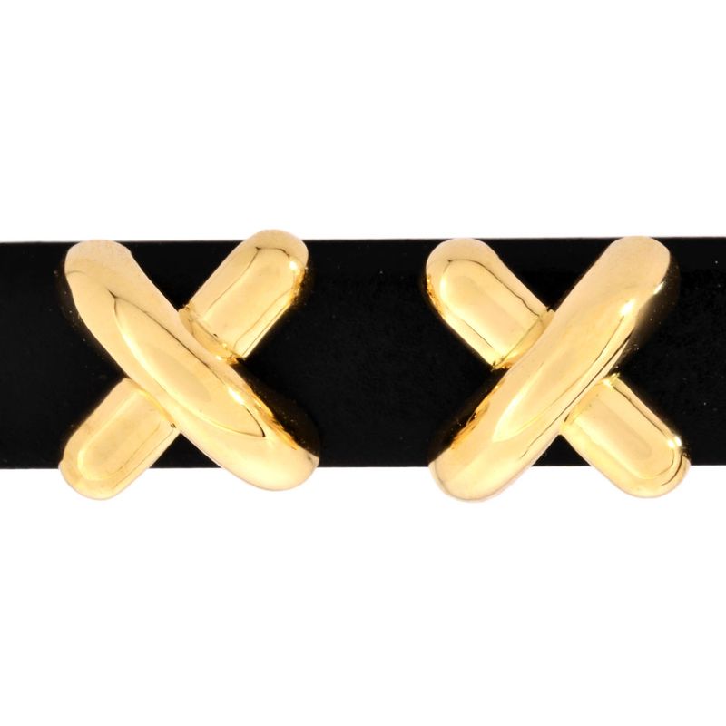 Tiffany & Co Tiffany & Co Cross Stitch Earrings 18K Yellow Gold 25g