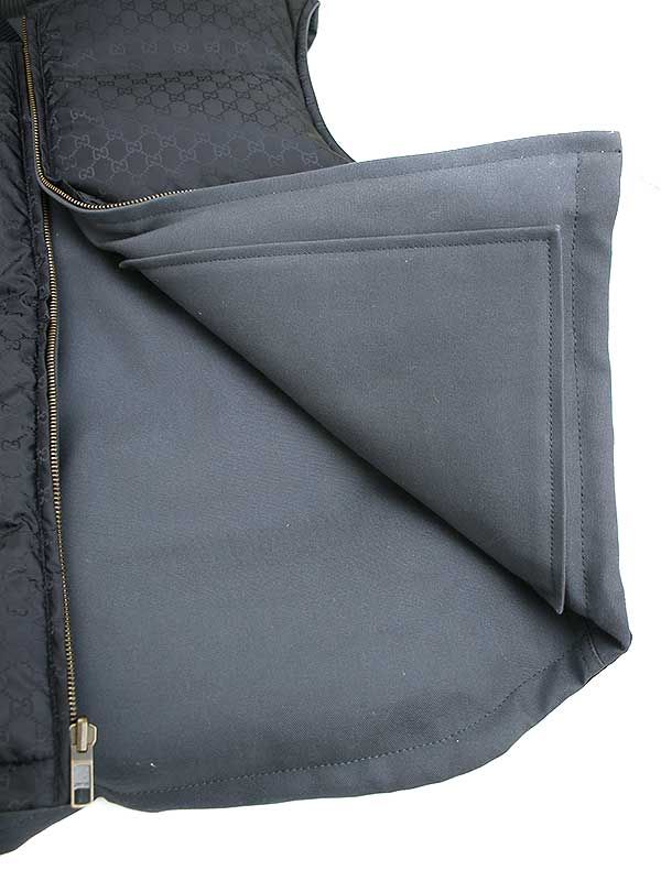Gucci 24ss Cotton Canvas Reversible Goose Down Vest Gray 50 774339 Z8bq0