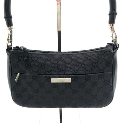 Gucci Bamboo GG Canvas Hand Bag Black