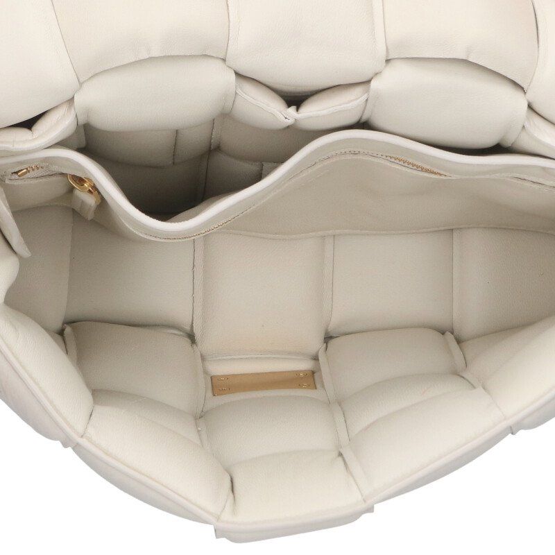 Bottega Veneta 717506 Padded Cassette Maxi Intrecciato Leather Shoulder Bag