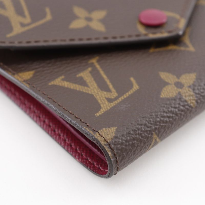 Louis Vuitton Portefeuille Victorine Fuchsia Monogram M41938 Monogram Canvas