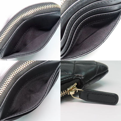 Chanel Classic Zip Coin Purse Ap2061 Black Lambskin Gdhardware