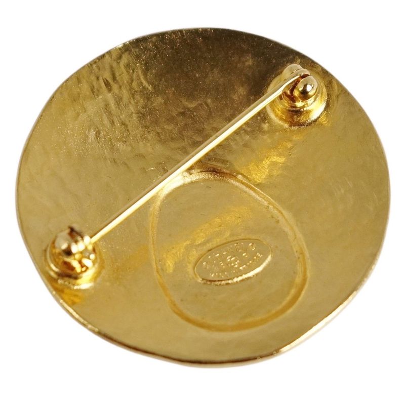 Vintage Chanel Brooch 98P Coco Mark Aqua