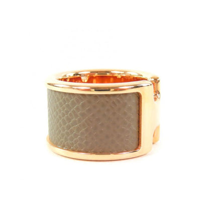 Hermes Olympe GM Etoupe Pink Gold Vaux-madame H Design Ring - Ring XS Size