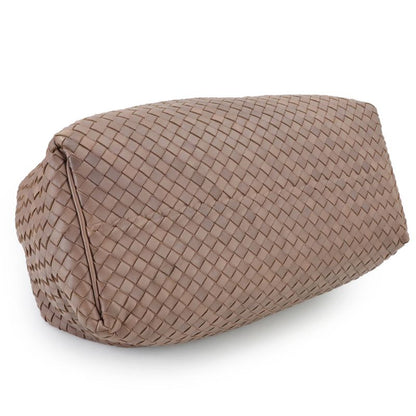 Bottega Veneta Intrecciato One Shoulder Bag Leather Brown Intrecciato Shoulder