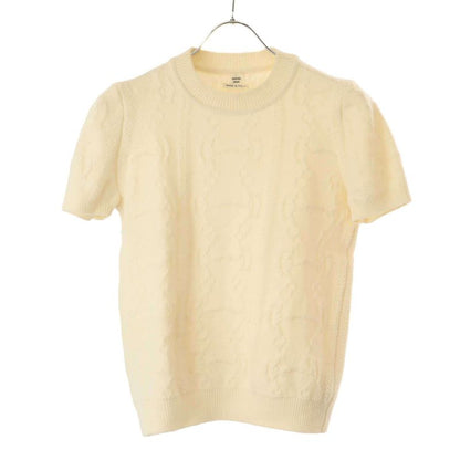 Hermes 22aw Morning Stroll Wool and Cashmere Cable Pullover Knit 2h2666d6 Ivory