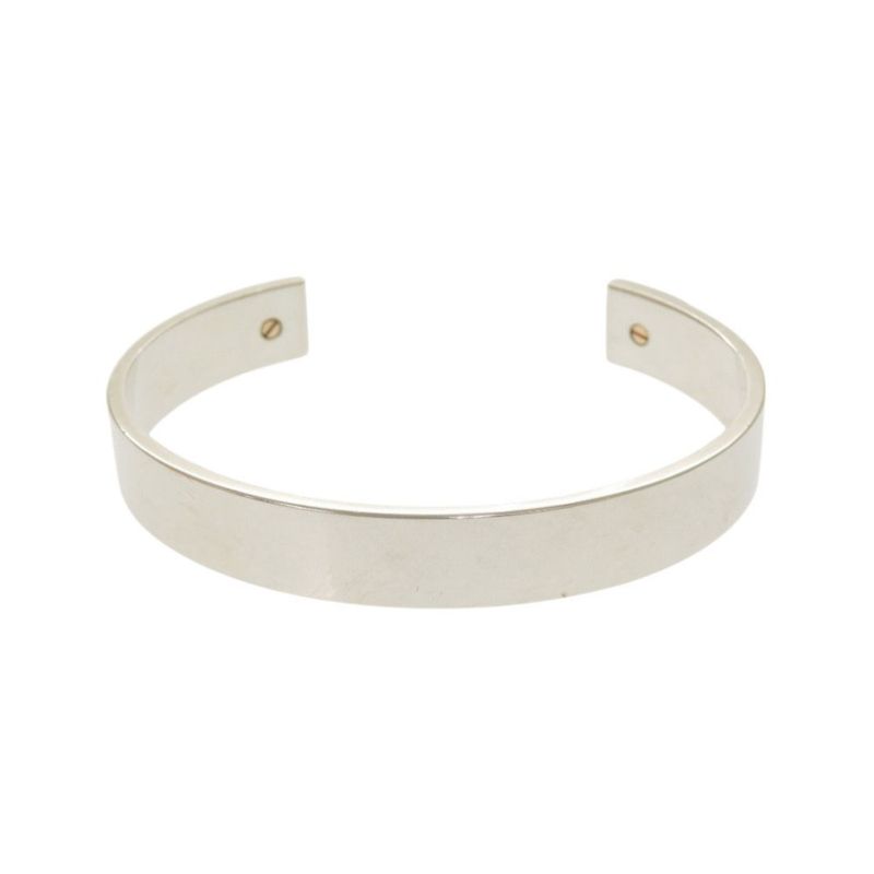 Hermes Clous De H Jonc 2 Clous H121455b Silver 925 18K Pink Gold Bracelet